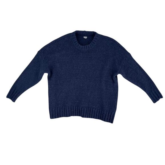 Aerie Sweater Medium Blue Acrylic Wool Alpaca Knit Oversized XS - Picture 1 of 4